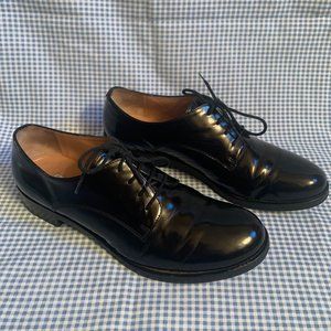 Black Oxford Women's Shoes Italian Fratelli Rosetti Size 8